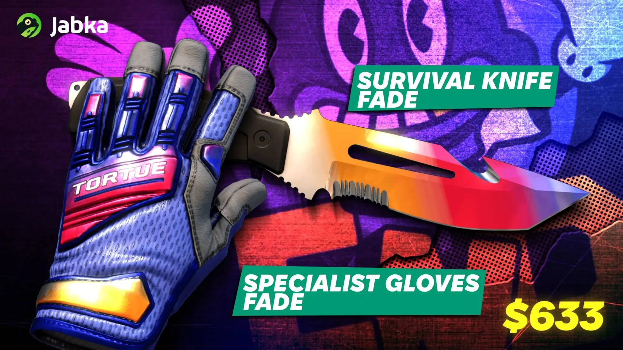 Фейд нож и перчатки