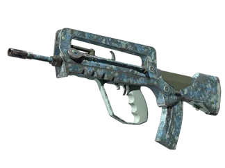 FAMAS | Cyanospatter (Field-Tested)