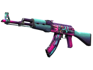 AK-47 | Neon Rider (Well-Worn)