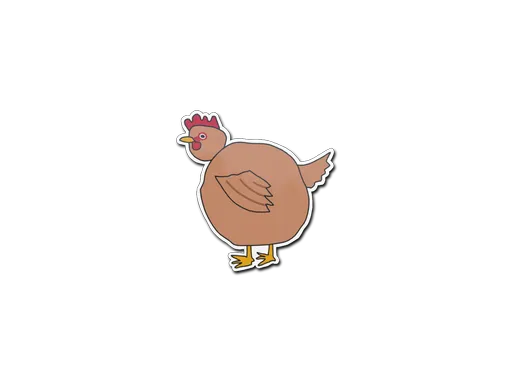 Sticker | Poorly Drawn Chicken