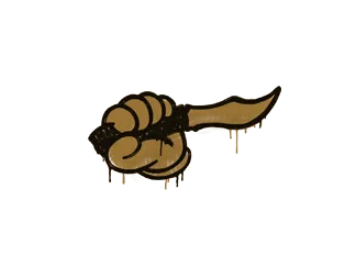 Sealed Graffiti | Backstab (Desert Amber)