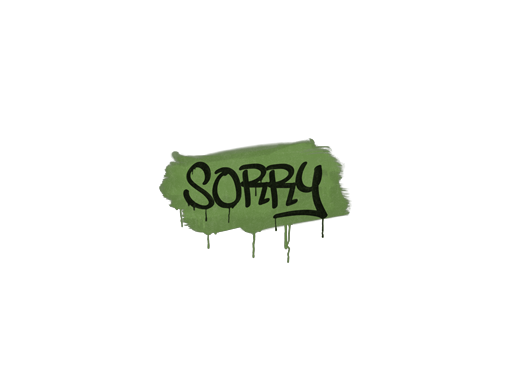 Sealed Graffiti | Sorry (Battle Green)
