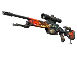 StatTrak™ SSG 08 | Dragonfire (Well-Worn)