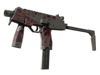 StatTrak™ MP9 | Ruby Poison Dart (Battle-Scarred)