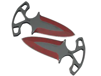 ★ Shadow Daggers | Crimson Web (Well-Worn)