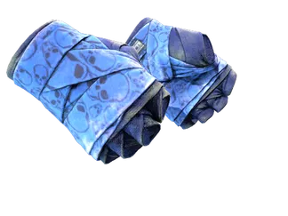 ★ Hand Wraps | Cobalt Skulls (Battle-Scarred)