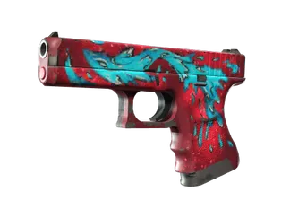 StatTrak™ Glock-18 | Water Elemental (Well-Worn)