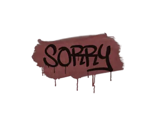 Sealed Graffiti | Sorry (Brick Red)