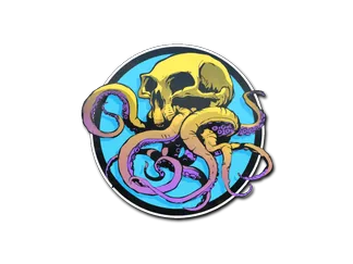 Sticker | Sunset Ocean Tentaskull