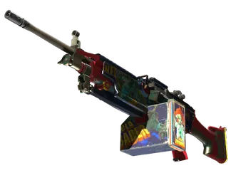 StatTrak™ M249 | Nebula Crusader (Well-Worn)