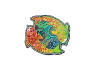 Sticker | Twin Koi (Holo)