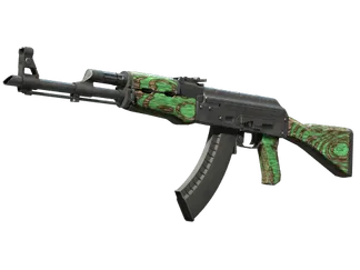 Souvenir AK-47 | Green Laminate (Minimal Wear)