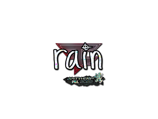 Sticker | rain (Glitter) | Antwerp 2022