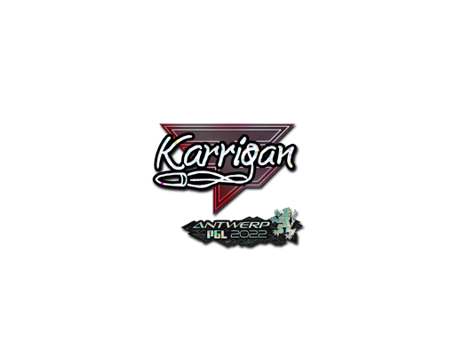 Sticker | karrigan (Glitter) | Antwerp 2022