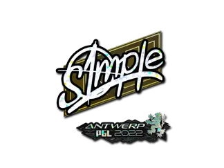 Sticker | s1mple (Glitter)