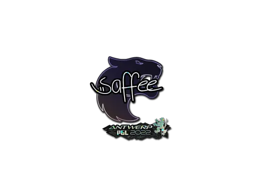 Sticker | saffee (Glitter) | Antwerp 2022