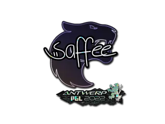 Sticker | saffee (Glitter) | Antwerp 2022
