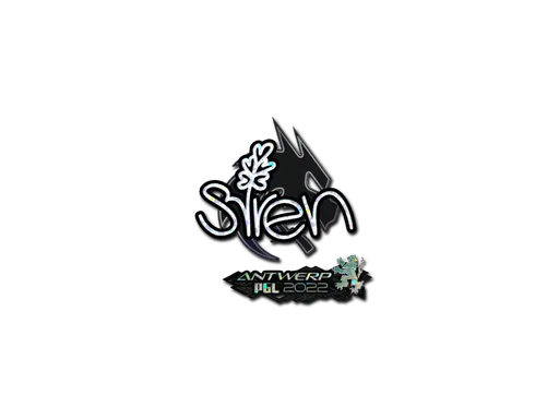 Sticker | S1ren (Glitter) | Antwerp 2022