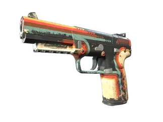 StatTrak™ Five-SeveN | Retrobution (Battle-Scarred)