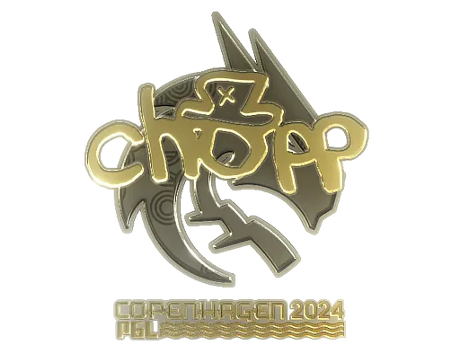Sticker | chopper (Gold) | Copenhagen 2024