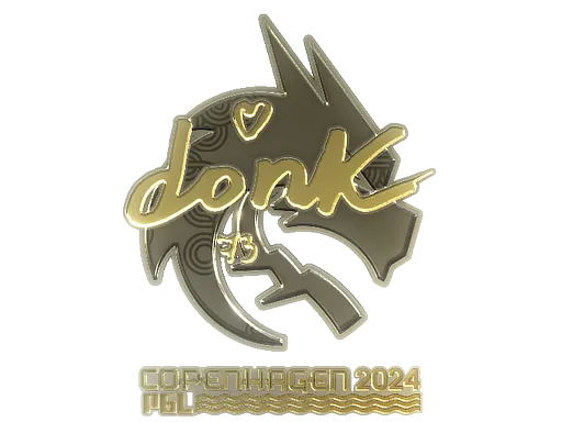 Sticker | donk (Gold) | Copenhagen 2024
