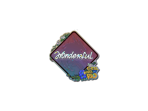 Sticker | w0nderful (Glitter) | Rio 2022