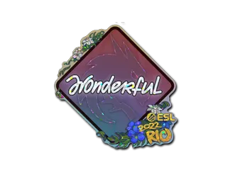 Sticker | w0nderful (Glitter) | Rio 2022