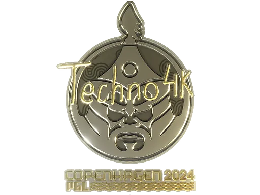 Sticker | Techno4K (Gold) | Copenhagen 2024