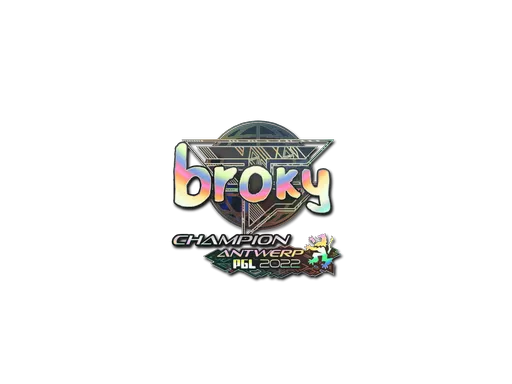 Sticker | broky (Holo, Champion) | Antwerp 2022