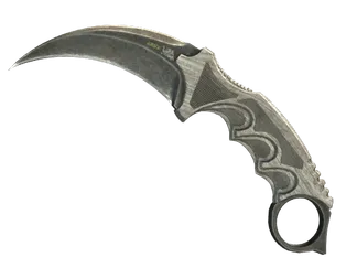 ★ Karambit | Black Laminate (Battle-Scarred)