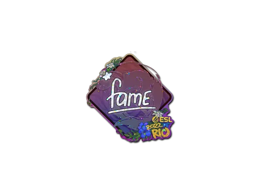 Sticker | fame (Glitter) | Rio 2022