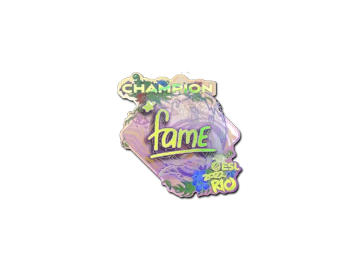Sticker | fame (Holo, Champion) | Rio 2022