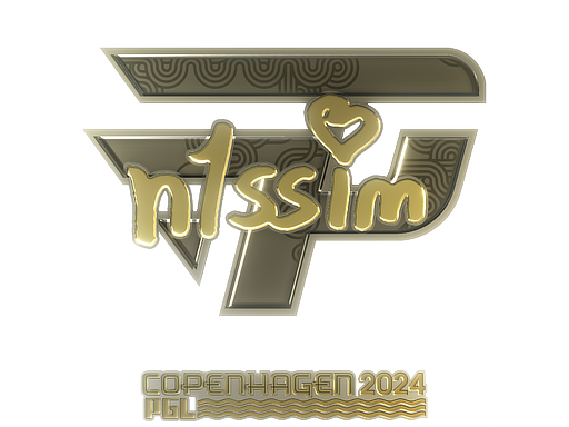 Sticker | n1ssim (Gold) | Copenhagen 2024