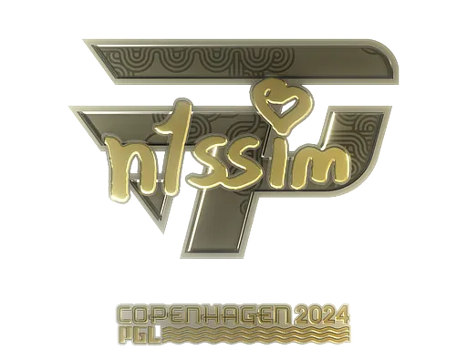 Sticker | n1ssim (Gold) | Copenhagen 2024
