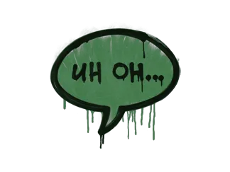 Sealed Graffiti | Uh Oh (Jungle Green)