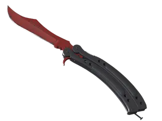 ★ Butterfly Knife | Crimson Web (Minimal Wear)