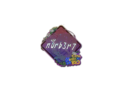Sticker | n0rb3r7 (Glitter) | Rio 2022