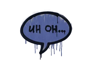 Sealed Graffiti | Uh Oh (SWAT Blue)