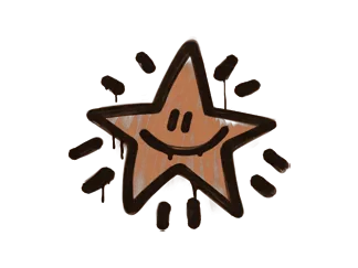 Sealed Graffiti | Shining Star (Tiger Orange)