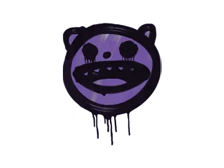 Sealed Graffiti | Happy Cat (Monster Purple)