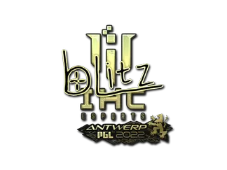 Sticker | bLitz (Gold)