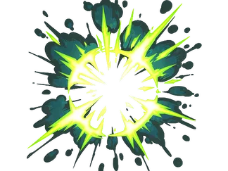 Sticker | Boom Epicenter (Glitter)