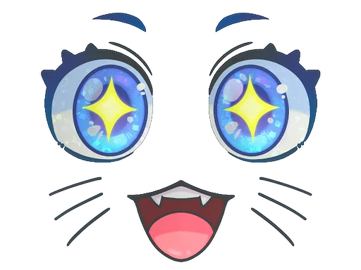 Sticker | Kawaii Eyes (Glitter)