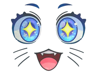 Sticker | Kawaii Eyes (Glitter)