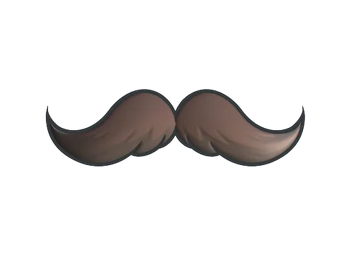 Sticker | Mustachio (Foil)