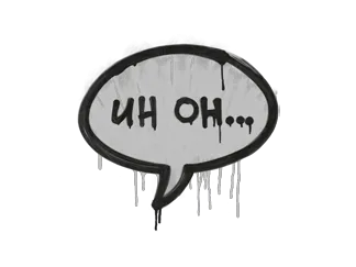 Sealed Graffiti | Uh Oh (Shark White)