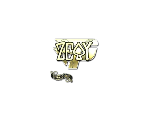 Sticker | zevy (Gold) | Paris 2023
