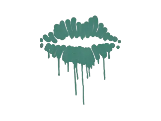 Sealed Graffiti | Kiss (Frog Green)