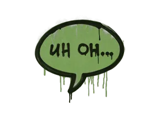 Sealed Graffiti | Uh Oh (Battle Green)