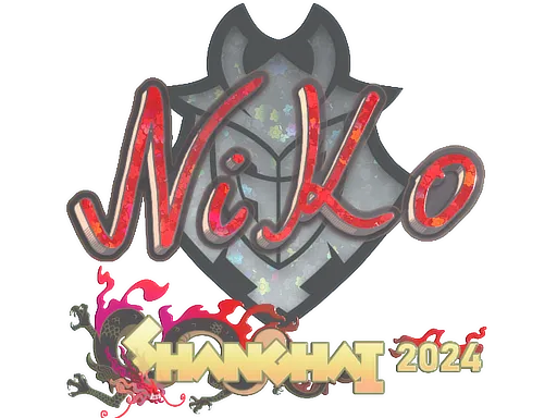 Sticker | NiKo (Glitter) | Shanghai 2024